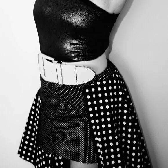 Paskal Layered Polka Dot asymmetric Skirt XS $450 - Picture 5 of 5